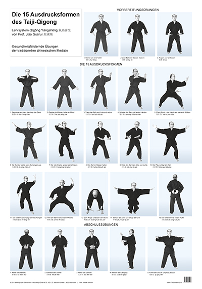 Die 15 Ausdrucksformen des Taiji Qigong Poster - 