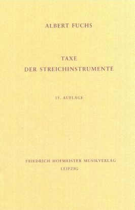 Taxe der Streichinstrumente - Albert Fuchs