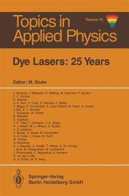 Dye Lasers: 25 Years - 