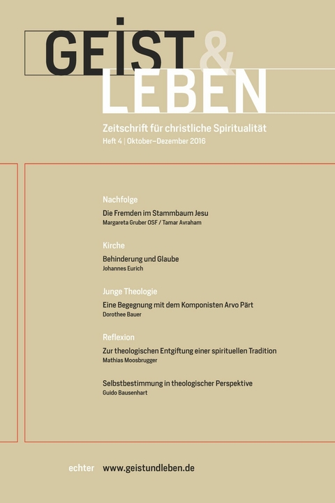 Geist & Leben 4/2016 - 