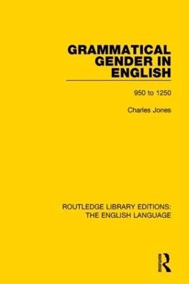 Grammatical Gender in English - Charles Jones