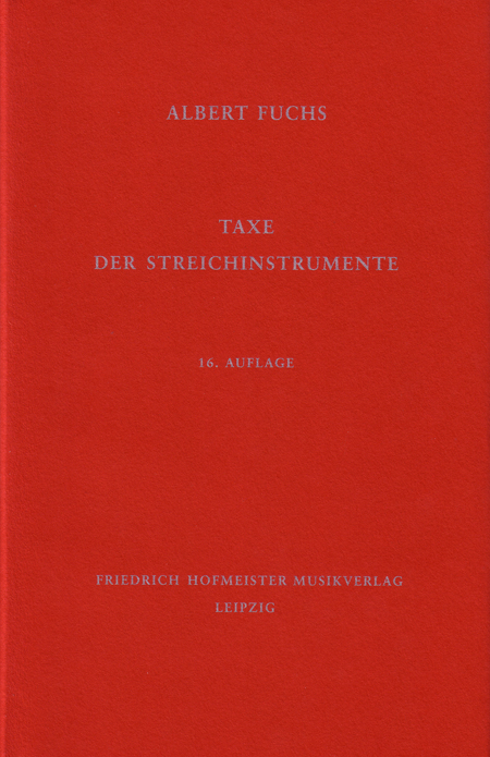 Taxe der Streichinstrumente - Albert Fuchs