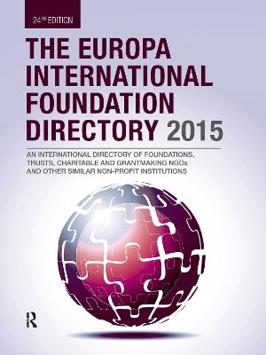 The Europa International Foundation Directory 2015 - 