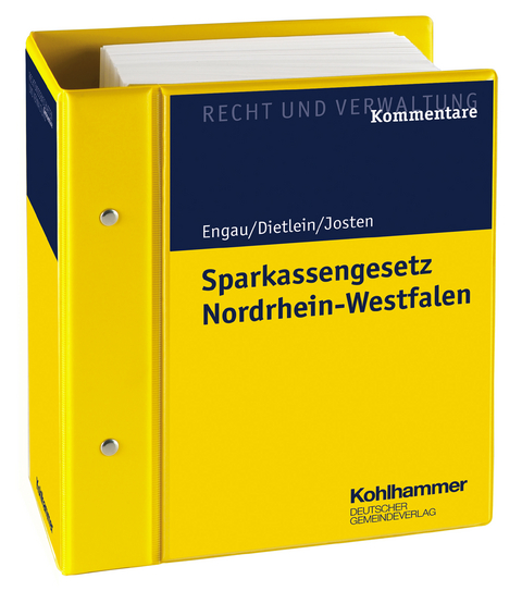 Sparkassengesetz Nordrhein-Westfalen - Herwigh Engau, Johannes Dietlein, Ralf Josten