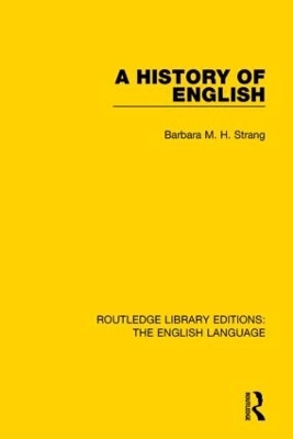 A History of English - Barbara M. H. Strang