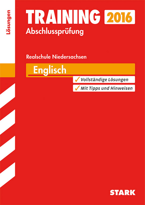 Training Abschlussprüfung Realschule Niedersachsen - Englisch Lösungsheft - Paul Jenkinson, Birte Bendrich