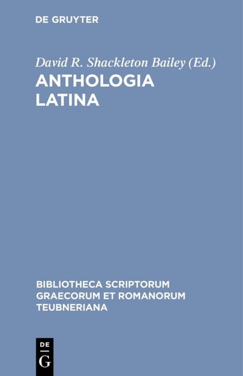 Anthologia Latina - 