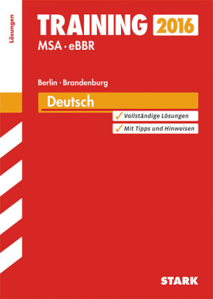 Training Mittlerer Schulabschluss Berlin/Brandenburg - Deutsch Lösungen - Marion von der Kammer, Heike Graffenberger