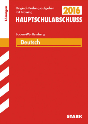 Abschlussprüfung Hauptschule Baden-Württemberg - Deutsch Lösungsheft - Marion von der Kammer, Birgit Schmon