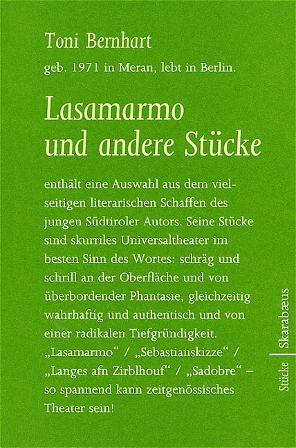 Lasamarmo und andere Stücke - Toni Bernhart