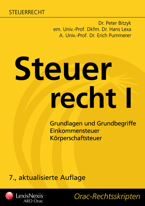 Steuerrecht I - Peter Bitzyk, Hans Lexa, Erich Pummerer