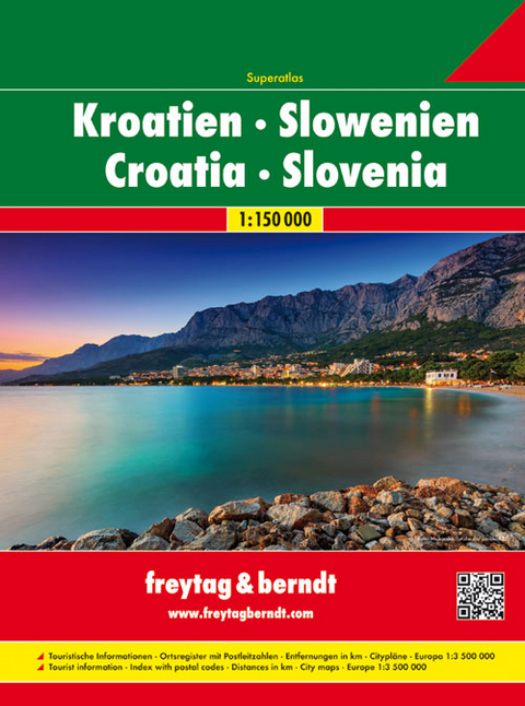 Kroatien - Slowenien, Autoatlas 1:150.000 - 