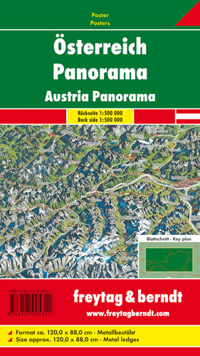 Österreich Panorama, 1:500.000, Magnetmarkiertafel - 