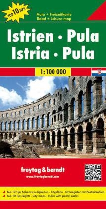Istrien - Pula, Autokarte 1:100.000 - 