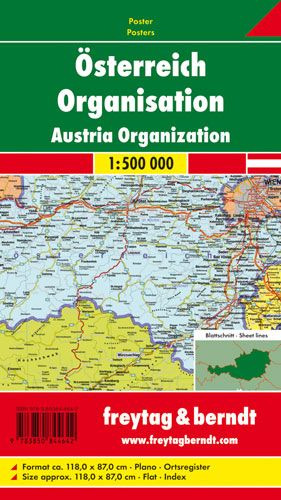 Österreich Organisation, 1:500.000, Markiertafel - 