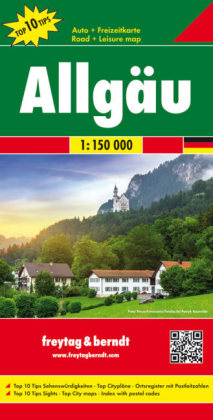 Allgäu, Autokarte 1:150.000 - 