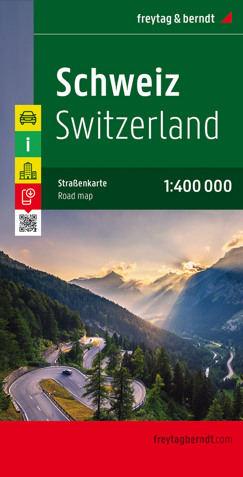 Schweiz, Autokarte 1:400.000 - 