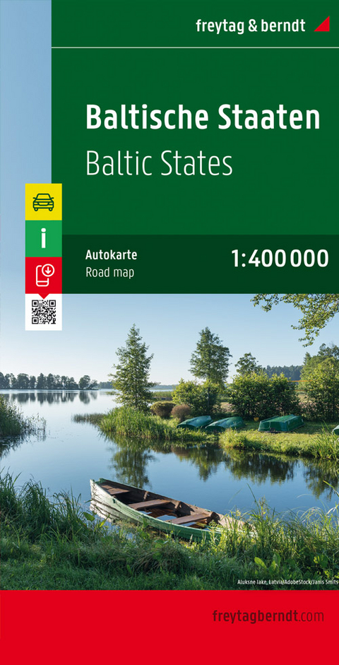 Baltische Staaten, Autokarte 1:400.000, freytag & berndt