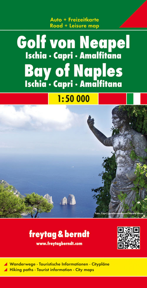 Golf von Neapel - Ischia - Capri - Amalfitana, Autokarte 1:50.000