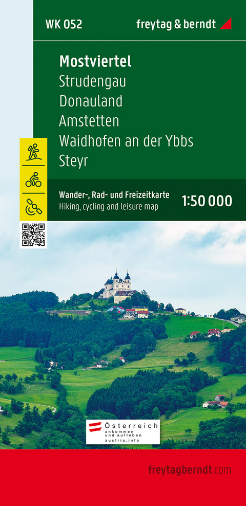 Mostviertel, Wander-, Rad- und Freizeitkarte 1:50.000, freytag & berndt, WK 052