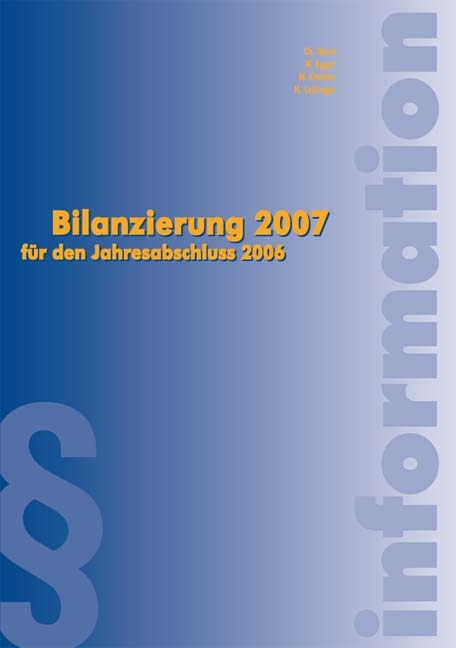 Bilanzierung 2007 - Christoph Denk, Walter Egger, Wolfgang Krainer, Helmut Leitinger