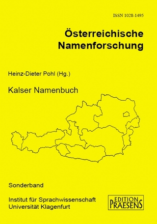 Kalser Namenbuch - Heinz Dieter Pohl