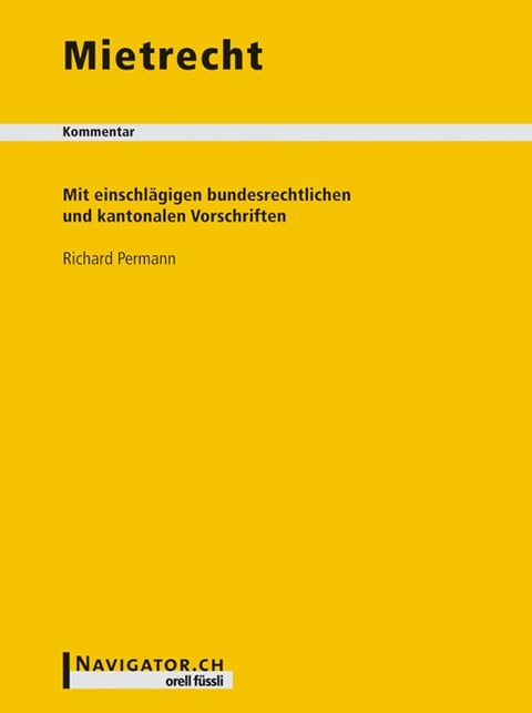 Mietrecht Kommentar - Richard Permann