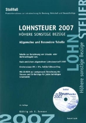 Lohnsteuer 2007 Höhere Sonstige Bezüge