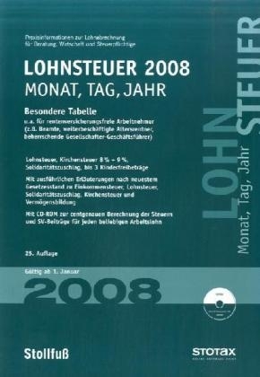 Lohnsteuer-Tabelle 2008 Monat + Tag + Jahr