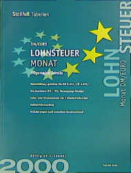 Allgemeine Lohnsteuer-Tabelle Monat EURO 2000