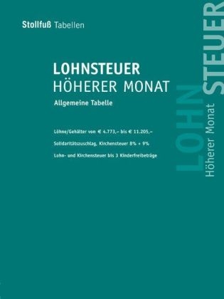 Lohnsteuer Höherer Monat 2009