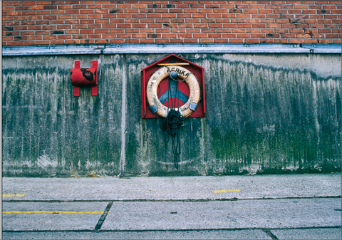 Postkarte Motiv "Rettungsring"