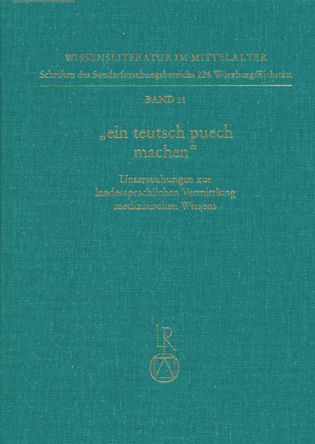 »ein teutsch puech machen« - 