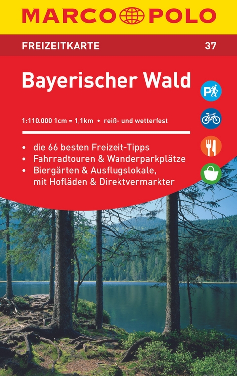 MARCO POLO Freizeitkarte 37 Bayerischer Wald 1:110.000