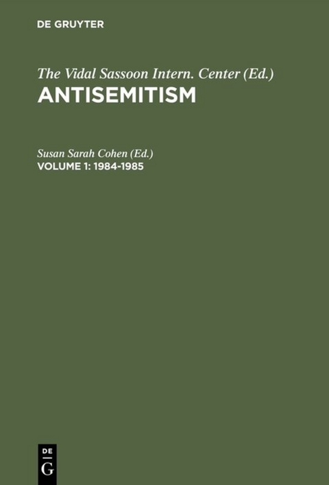 Antisemitism / 1984–1985 - 