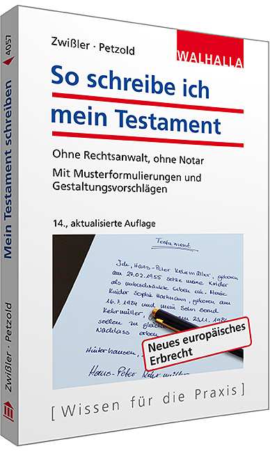 So schreibe ich mein Testament - Finn Zwißler, Sascha Petzold