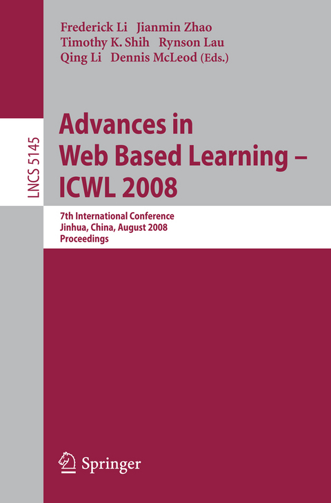 Advances in Web Based Learning - ICWL 2008 - 