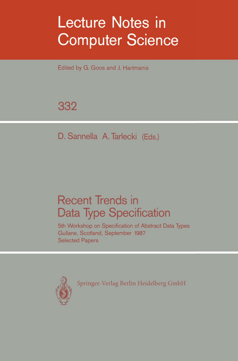 Recent Trends in Data Type Specification - 