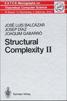 Structural Complexity II - Jose L. Balcázar, Josep Díaz, Joaquim Gabarró
