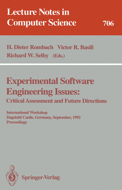 Experimental Software Engineering Issues: - 