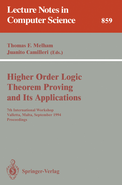 Higher Order Logic Theorem Proving and Its Applications - 