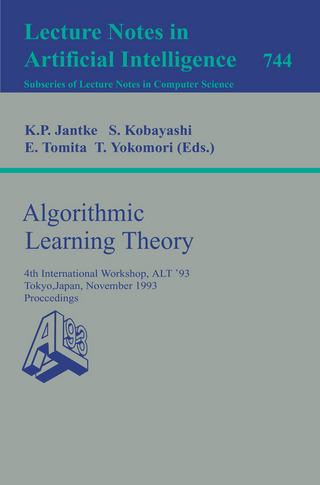 Algorithmic Learning Theory - Klaus P. Jantke; Shigenobu Kobayashi; Etsuji Tomita; Takashi Yokomori