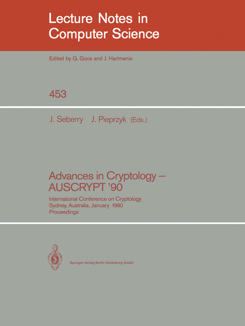 Advances in Cryptology - AUSCRYPT '90 - 