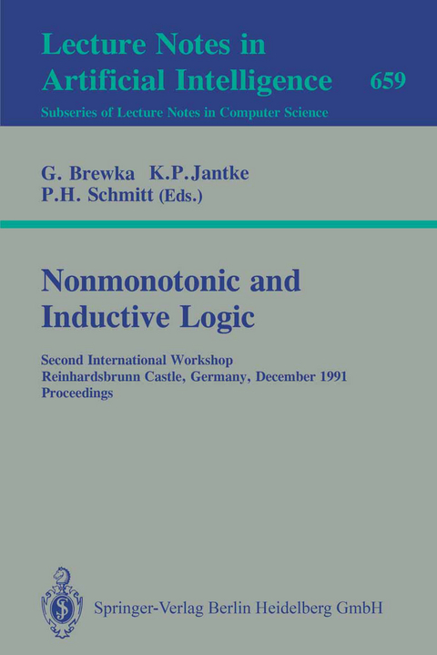 Nonmonotonic and Inductive Logic - 