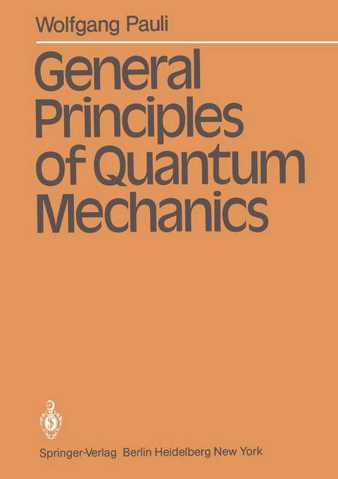 General Principles of Quantum Mechanics - Wolfgang Pauli