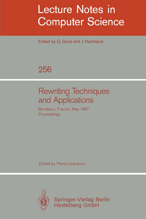 Rewriting Techniques and Applications - 