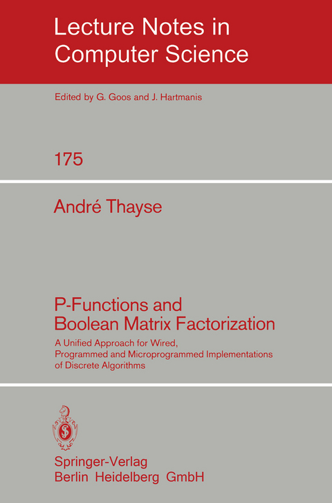 P-Functions and Boolean Matrix Factorization - A. Thayse