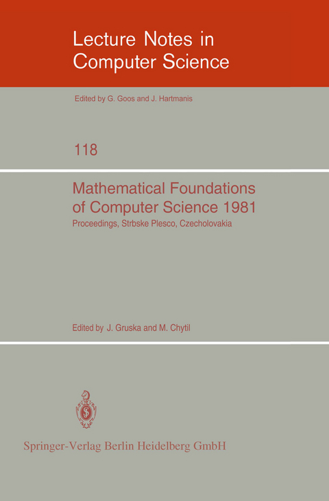 Mathematical Foundations of Computer Science 1981 - 