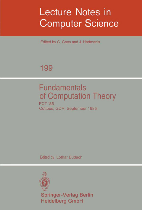 Fundamentals of Computation Theory - 