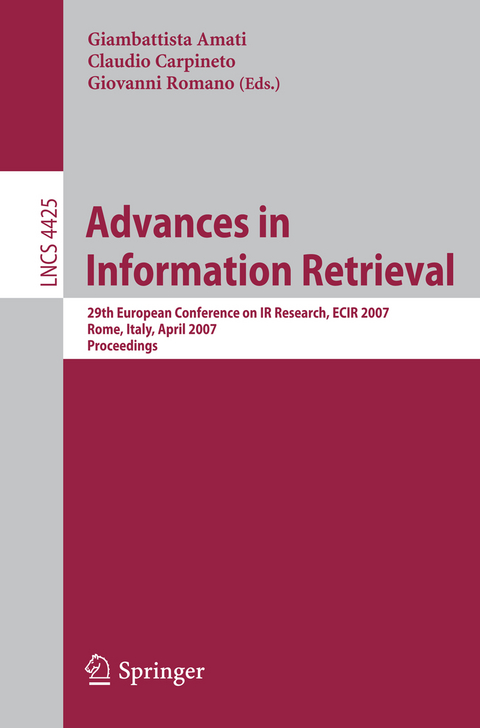 Advances in Information Retrieval - 